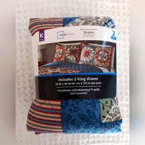 Mainstays Prairie Shooting Star king pillowcase  covers shams